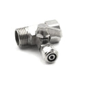 3 Way Angled Stop Valve - 1/2" F x 1/2" M x 3/8" Push Fit - Filter Flair