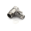 3 Way Angled Stop Valve - 1/2" F x 1/2" M x 3/8" Push Fit - Filter Flair