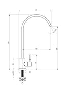 Deante Swan Neck Single Flow Drinking Water Tap - Filter Flair