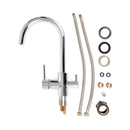 Deante Swan Neck 3 Way Filtered Water Tap in Chrome