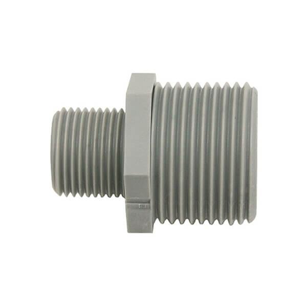 3/4" Male BSP x 3/8" Male BSPT Reducing Hex Nipple - Filter Flair