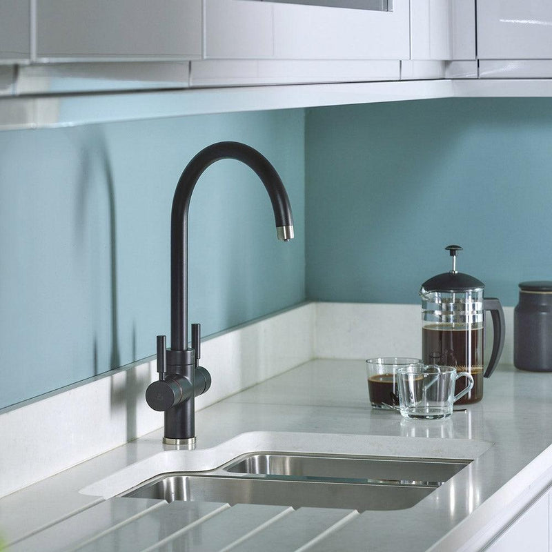 Abode PRONTEAU 3 IN 1 Boiling Water Tap - Prostream - Matt Black - Filter Flair