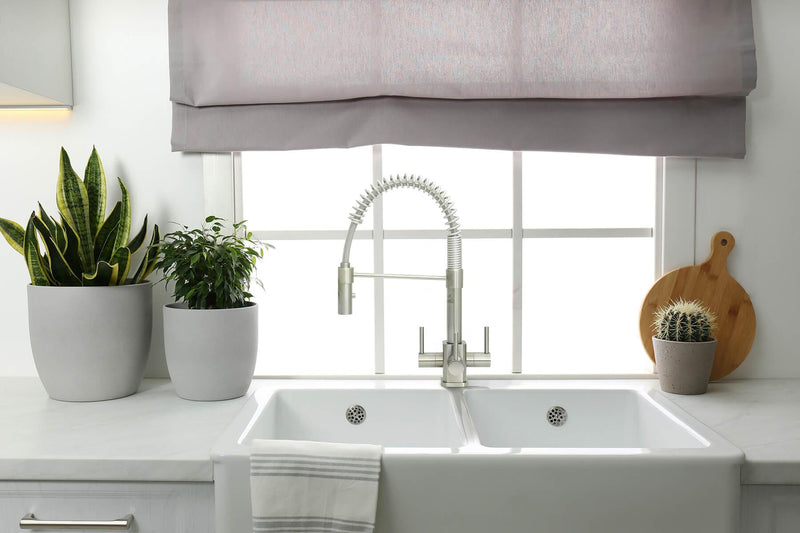 Acquapuro Milano SQ 3 Way Filtered Water Tap in Brushed Steel - Filter Flair