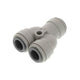 John Guest Equal Two - Way Divider - 1/2" Push Fit Fitting - Filter Flair
