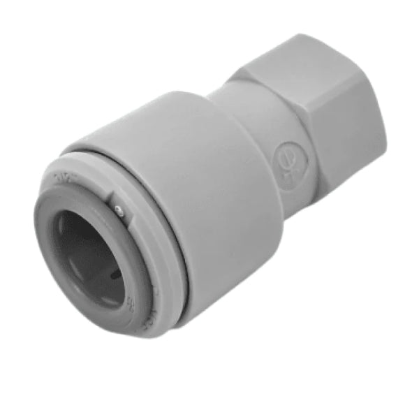 John Guest Female Adapter - 1/4" Female NPTF x 3/8" Push Fit - Filter Flair