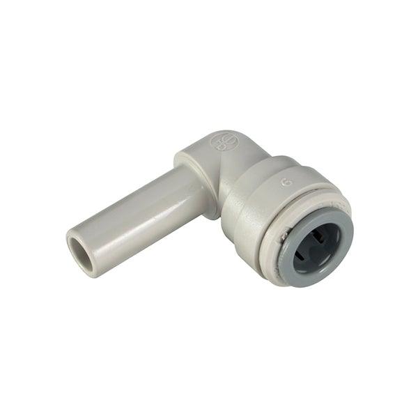 John Guest Reducing Stem Elbow - 1/4" Push - Fit x 3/8" Stem - Filter Flair